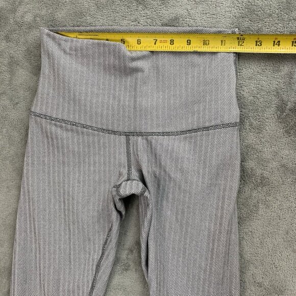 Lululemon Leggings Womens 4 Wunder Under Pant Heathered Herringbone Athleisure - Picture 4 of 12
